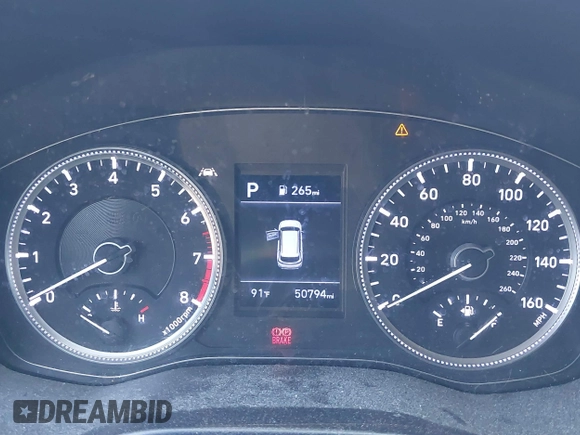 2019 Hyundai Santa Fe SE with VIN 5NMS2CAD9KH122140, listed as a IAAI auction lot 42616171 with 50,794 mi miles and . Bid and sale history available at DreamBid. Image 7.