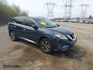 2015 Nissan Murano Platinum with VIN 5N1AZ2MH3FN229172, listed as a IAAI auction lot 41946392 with 183,705 mi miles. Bid and sale history available at carsss.com. Image 1.