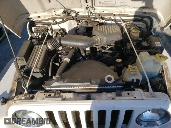 2002 Jeep Wrangler SE with VIN 1J4FA29P82P756330, listed as a Copart auction lot 83659574 with 156,901 mi miles and Salvage Title. Bid and sale history available at DreamBid. Image 12.