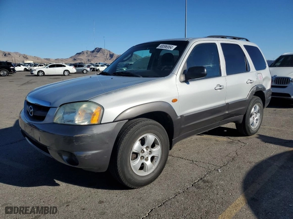 2004 Mazda Tribute LX with VIN 4F2YZ04154KM10167, listed as a Copart auction lot 80096954 with 158,061 mi miles and Salvage Title. Bid and sale history available at carsss.com. Image 1.