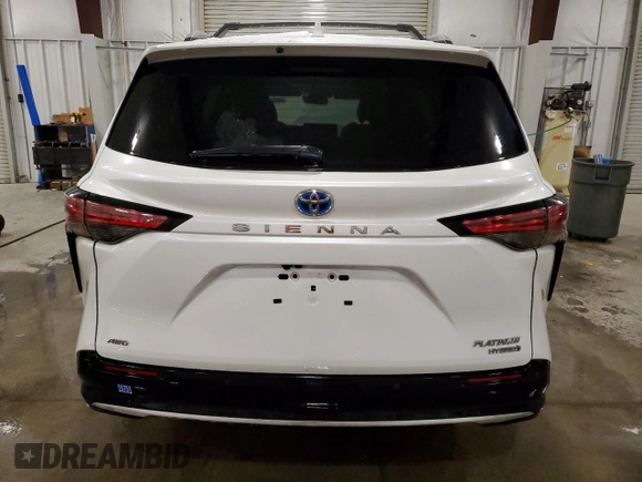 2023 Toyota Sienna Platinum with VIN 5TDESKFC4PS082853, listed as a Copart auction lot 42773605 with 23,693 mi miles and Salvage Title. Bid and sale history available at DreamBid. Image 6.