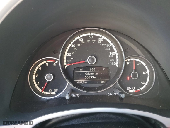 2013 Volkswagen Beetle Convertible 2.0L TDI w/Sound/Nav with VIN 3VW5L7AT2DM804279, listed as a Copart auction lot 74298124 with 55,693 mi miles and Salvage Title. Bid and sale history available at carsss.com. Image 9.
