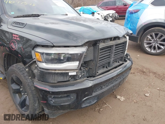 2019 Ram 1500 Big Horn/Lone Star with VIN 1C6RRFFG0KN733263, listed as a IAAI auction lot 41077579 with 85,259 mi miles. Bid and sale history available at carsss.com. Image 19.