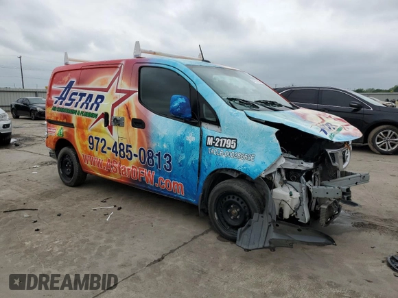 2020 Nissan NV200 S with VIN 3N6CM0KN8LK707089, listed as a Copart auction lot 54737465 with Not provided miles and Salvage title. Bid and sale history available at DreamBid. Image 4.