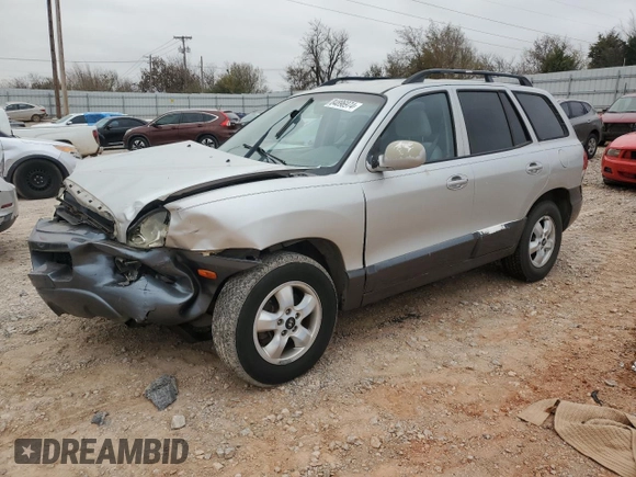 2005 Hyundai Santa Fe GLS with VIN KM8SC13D35U906966, listed as a Copart auction lot 84896974 with 0 mi miles and Salvage Title. Bid and sale history available at carsss.com. Image 1.