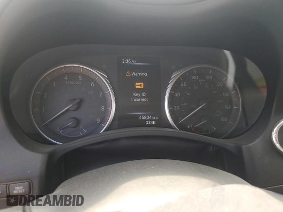 2021 Infiniti Q50 Luxe with VIN JN1EV7BP1MM705868, listed as a Copart auction lot 60127235 with 45,804 mi miles and Salvage title. Bid and sale history available at DreamBid. Image 9.
