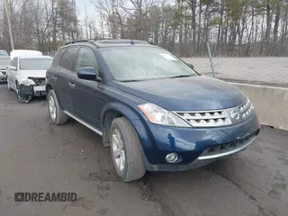 2007 Nissan Murano S with VIN JN8AZ08W27W656232, listed as a IAAI auction lot 41668720 with 95,489 mi miles. Bid and sale history available at carsss.com. Image 1.