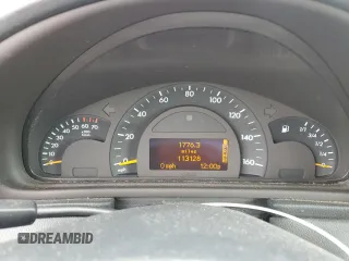 2002 Mercedes-Benz C with VIN WDBRF61J72F268526, listed as a Copart auction lot 51350405 with 113,128 mi miles and Salvage Title. Bid and sale history available at carsss.com. Image 9.
