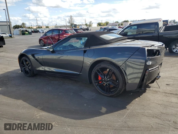 2017 Chevrolet Corvette Z51 2LT with VIN 1G1YK3D78H5111117, listed as a Copart auction lot 83783744 with 0 mi miles and Salvage Title. Bid and sale history available at carsss.com. Image 2.