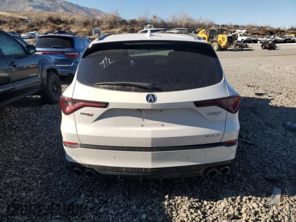 2024 Acura MDX Type S w/Advance Package with VIN 5J8YD8H8XRL001976, listed as a Copart auction lot 77211604 with 0 mi miles and Salvage Title. Bid and sale history available at carsss.com. Image 6.