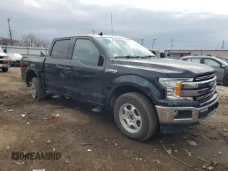 2019 Ford F-150 XL with VIN 1FTEW1E40KFC80332, listed as a Copart auction lot 50628765 with 37,897 mi miles and Salvage Title. Bid and sale history available at carsss.com. Image 4.