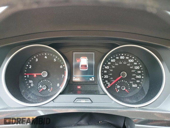 2018 Volkswagen Tiguan SEL with VIN 3VV3B7AX0JM051154, listed as a Copart auction lot 58867035 with 64,945 mi miles and Salvage title. Bid and sale history available at DreamBid. Image 9.