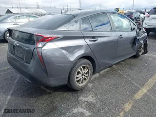 2018 Toyota Prius Two with VIN JTDKBRFU3J3596304, listed as a IAAI auction lot 41522049 with 222,636 mi miles. Bid and sale history available at carsss.com. Image 4.