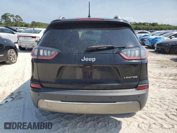 2019 Jeep Cherokee Limited with VIN 1C4PJLDB4KD377418, listed as a Copart auction lot 52537945 with 153,638 mi miles and Non Repairable. Bid and sale history available at DreamBid. Image 6.