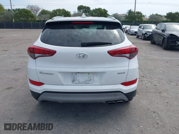 2018 Hyundai Tucson Sport with VIN KM8J33AL5JU691991, listed as a IAAI auction lot 41817480 with 89,129 mi miles. Bid and sale history available at carsss.com. Image 16.