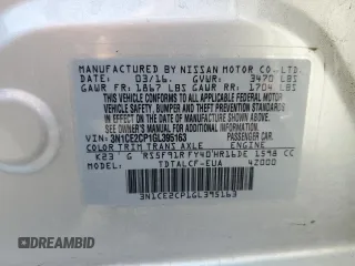 2016 Nissan Note S с VIN 3N1CE2CP1GL395163, выставлен на аукционе Copart как лот 59777895 с пробегом 42 308 миль миль и Списание • Salvage title. История ставок и продаж доступна на DreamBid. Изображение 12.