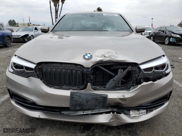 2019 BMW 5 Series 530i with VIN WBAJA5C52KBX46752, listed as a Copart auction lot 43360855 with 17,974 mi miles and Salvage Title. Bid and sale history available at carsss.com. Image 5.
