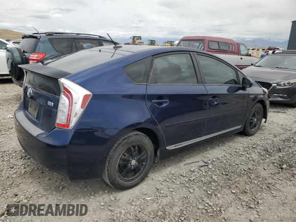 2013 Toyota Prius One with VIN JTDKN3DU4D1723892, listed as a Copart auction lot 57532325 with Not Provided miles and Clean Title. Bid and sale history available at DreamBid. Image 3.