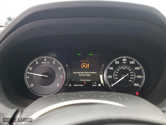 2019 Acura RDX w/Advance Pkg with VIN 5J8TC2H76KL012304, listed as a Copart auction lot 88202245 with 69,674 mi miles and Salvage Title. Bid and sale history available at carsss.com. Image 9.