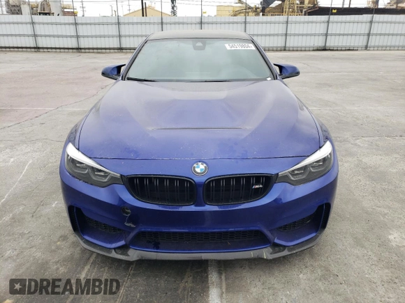 2019 BMW M4 CS with VIN WBS3S7C59KAC09429, listed as a Copart auction lot 54519804 with 0 mi miles and Salvage Title. Bid and sale history available at carsss.com. Image 5.