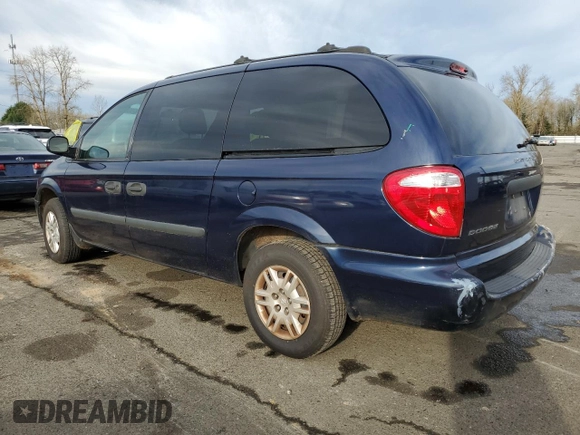 2005 Dodge Caravan SE with VIN 1D4GP24RX5B283570, listed as a Copart auction lot 87555195 with 71,193 mi miles and Salvage Title. Bid and sale history available at DreamBid. Image 2.
