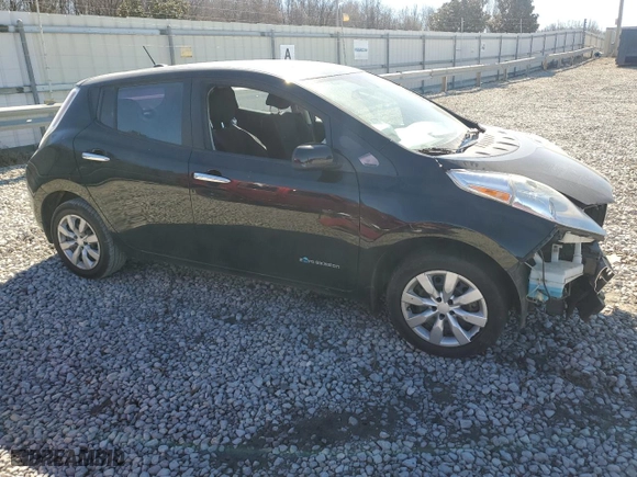 2015 Nissan LEAF SV with VIN 1N4AZ0CP3FC305959, listed as a Copart auction lot 47448415 with 56,953 mi miles and Salvage Title. Bid and sale history available at carsss.com. Image 4.