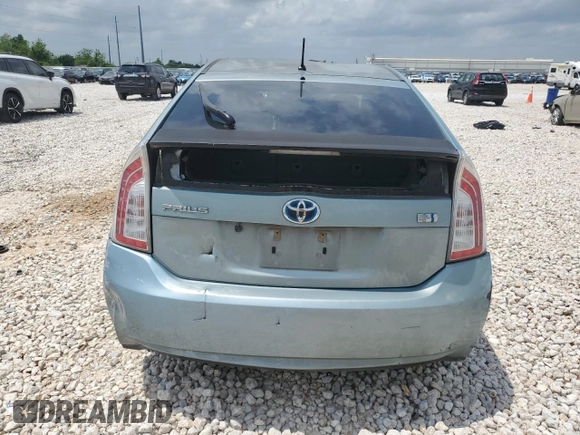 2014 Toyota Prius Four with VIN JTDKN3DUXE1808172, listed as a Copart auction lot 54933385 with Not Provided miles and Salvage Title. Bid and sale history available at DreamBid. Image 6.
