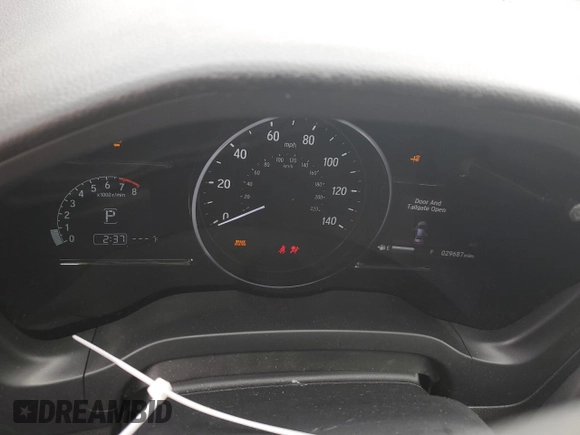2022 Honda HR-V EX with VIN 3CZRU6H59NM721589, listed as a Copart auction lot 47931855 with 29,687 mi miles and Salvage Title. Bid and sale history available at carsss.com. Image 9.