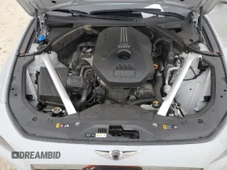 2019 Genesis G70 2.0T Advanced with VIN KMTG44LA8KU034148, listed as a Copart auction lot 71370214 with 37,482 mi miles and Non Repairable. Bid and sale history available at carsss.com. Image 12.