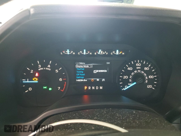 2019 Ford F-150 XL with VIN 1FTEW1CP9KKF28680, listed as a Copart auction lot 59458855 with 149,284 mi miles and Salvage title. Bid and sale history available at DreamBid. Image 9.