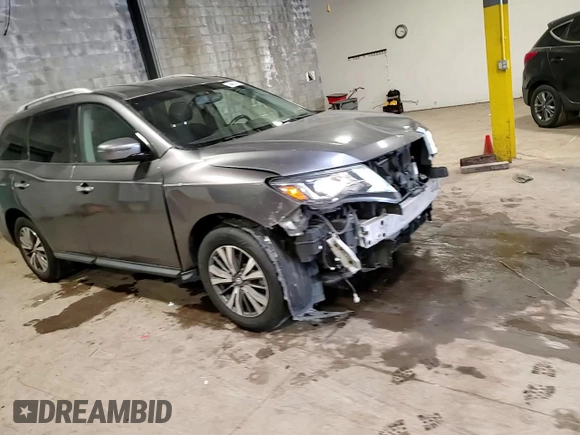 2017 Nissan Pathfinder SV with VIN 5N1DR2MM4HC695511, listed as a Copart auction lot 53692755 with 90,148 mi miles and Salvage title. Bid and sale history available at DreamBid. Image 15.