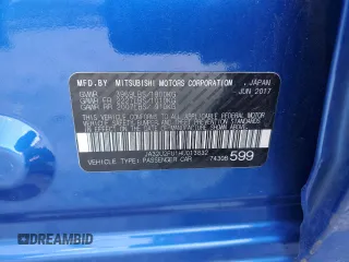 2017 Mitsubishi Lancer ES with VIN JA32U2FU1HU013832, listed as a Copart auction lot 67663804 with 130,074 mi miles and Salvage Title. Bid and sale history available at carsss.com. Image 12.