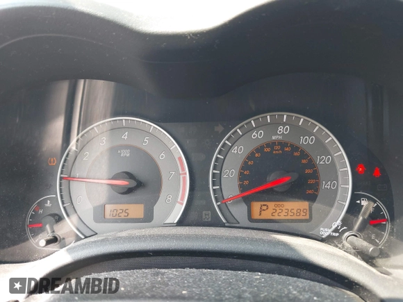 2010 Toyota Corolla with VIN 2T1BU4EE2AC228257, listed as a IAAI auction lot 42428879 with 223,589 mi miles and . Bid and sale history available at DreamBid. Image 7.