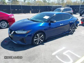 2021 Nissan Maxima SV with VIN 1N4AA6CV7MC507693, listed as a IAAI auction lot 41849176 with 107,951 mi miles and . Bid and sale history available at DreamBid. Image 2.
