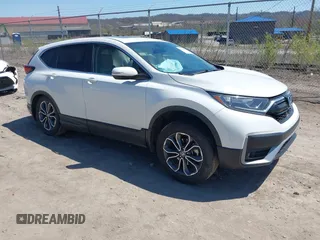 2021 Honda CR-V EX with VIN 5J6RW2H50MA007770, listed as a IAAI auction lot 42061997 with 26,911 mi miles. Bid and sale history available at carsss.com. Image 1.