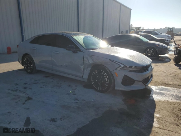 2024 Kia K5 GT-Line with VIN 5XXG64J2XRG264861, listed as a Copart auction lot 50602045 with 22,696 mi miles and Salvage Title. Bid and sale history available at carsss.com. Image 4.