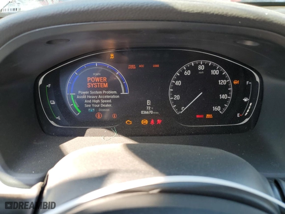 2022 Honda Insight EX with VIN 19XZE4F52NE013754, listed as a Copart auction lot 48875495 with 36,670 mi miles and Non Repairable. Bid and sale history available at carsss.com. Image 9.