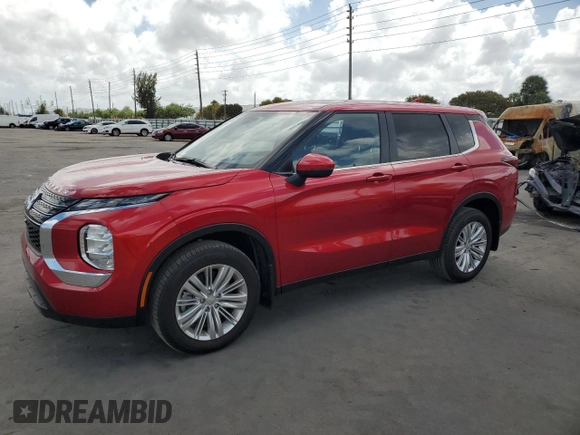 2024 Mitsubishi Outlander ES z VIN JA4J3UA89RZ072115, wystawiony jako Copart lot #51763575 z przebiegiem 2 195 mil mil oraz Czysty tytuł • Clean title. Historia ofert i sprzedaży dostępna na DreamBid. Obrazek 1.