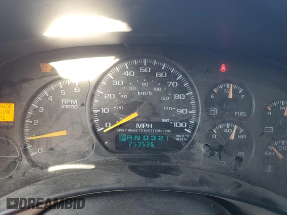 2001 Chevrolet Suburban LS with VIN 3GNFK16T51G242878, listed as a Copart auction lot 43081045 with 253,526 mi miles and Salvage Title. Bid and sale history available at carsss.com. Image 9.