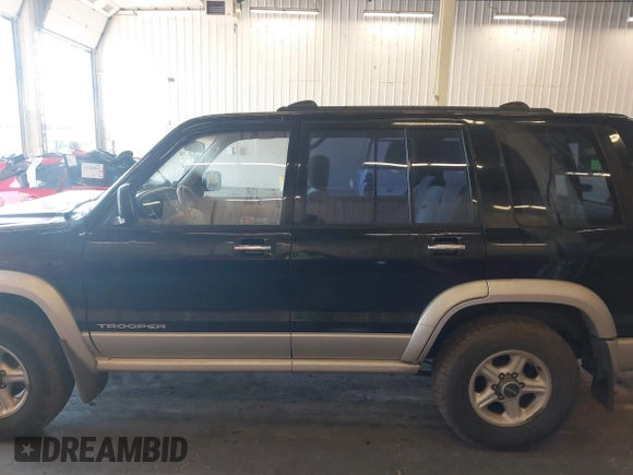 2001 Isuzu Trooper S with VIN JACDJ58X917J09299, listed as a IAAI auction lot 41296724 with 131,829 mi miles and . Bid and sale history available at DreamBid. Image 14.