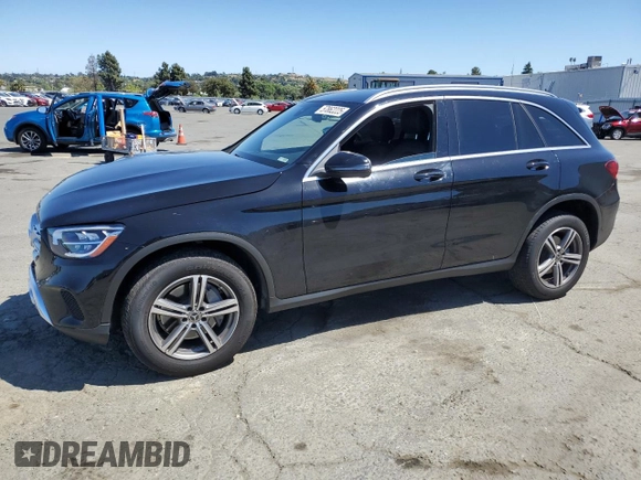 2020 Mercedes-Benz GLC 300 with VIN W1N0G8DB2LF865701, listed as a Copart auction lot 57862225 with 51,074 mi miles and Salvage title. Bid and sale history available at DreamBid. Image 1.