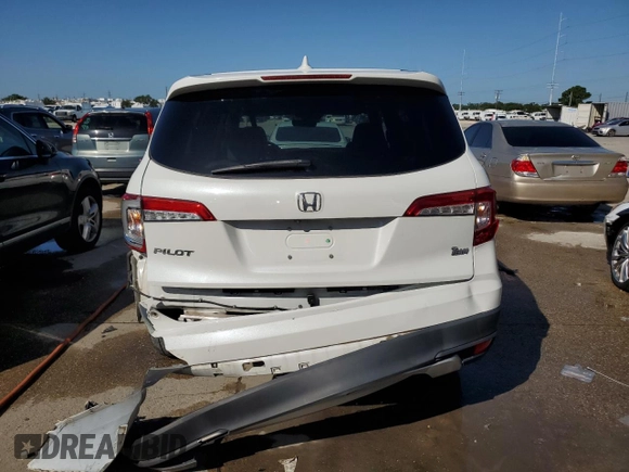 2021 Honda Pilot EX-L with VIN 5FNYF5H54MB045464, listed as a Copart auction lot 63412425 with 60,666 mi miles and Salvage title. Bid and sale history available at DreamBid. Image 6.