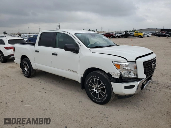 2022 Nissan Titan SV with VIN 1N6AA1EE5NN104390, listed as a Copart auction lot 51610705 with 53,129 mi miles and Salvage title. Bid and sale history available at DreamBid. Image 4.