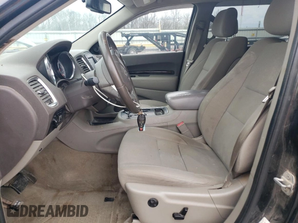2012 Dodge Durango Crew with VIN 1C4RDJDG3CC158683, listed as a Copart auction lot 49988005 with 172,748 mi miles and Salvage Title. Bid and sale history available at DreamBid. Image 7.
