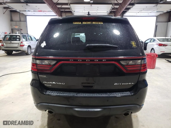 2014 Dodge Durango Citadel with VIN 1C4RDJEG8EC563357, listed as a Copart auction lot 52500965 with 120,769 mi miles and Salvage Title. Bid and sale history available at carsss.com. Image 6.
