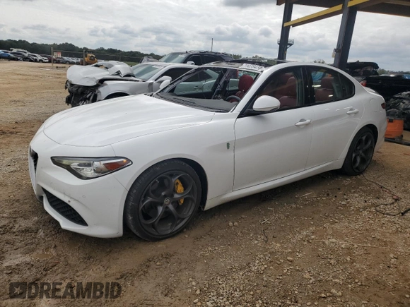 2019 Alfa Romeo Giulia Ti Sport with VIN ZARFAMBN3K7615486, listed as a Copart auction lot 73478434 with 71,128 mi miles and Salvage Title. Bid and sale history available at carsss.com. Image 1.
