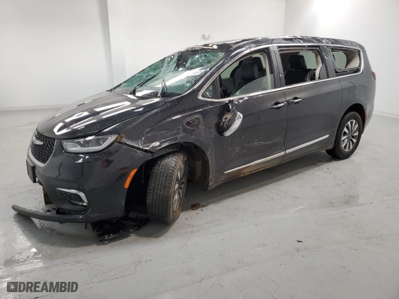 2023 Chrysler Pacifica Hybrid Limited with VIN 2C4RC1S71PR630575, listed as a Copart auction lot 52733305 with 45,381 mi miles and Salvage Title. Bid and sale history available at carsss.com. Image 1.