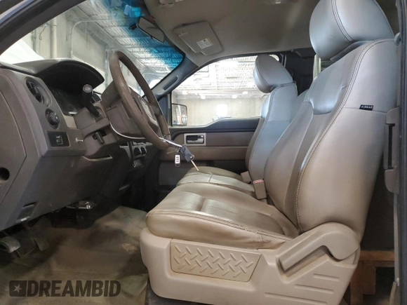 2010 Ford F-150 XL with VIN 1FTEX1CW7AKE77618, listed as a Copart auction lot 55766385 with 190,327 mi miles and Salvage title. Bid and sale history available at DreamBid. Image 7.