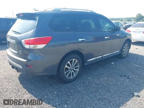 2013 Nissan Pathfinder SL with VIN 5N1AR2MM5DC653605, listed as a IAAI auction lot 42754792 with 149,010 mi miles and . Bid and sale history available at DreamBid. Image 4.