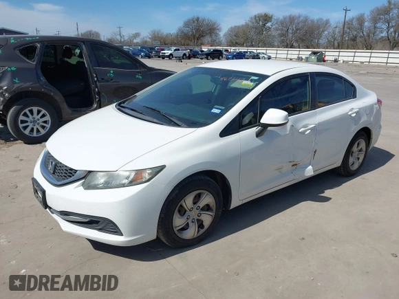 2013 Honda Civic LX with VIN 2HGFB2F57DH580580, listed as a IAAI auction lot 41673421 with 148,675 mi miles and . Bid and sale history available at DreamBid. Image 17.